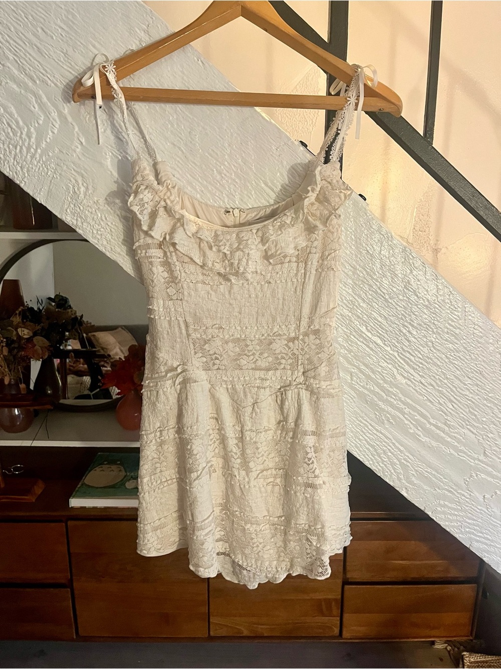 Princess Polly Lace Sundress with Ruffle Neckline